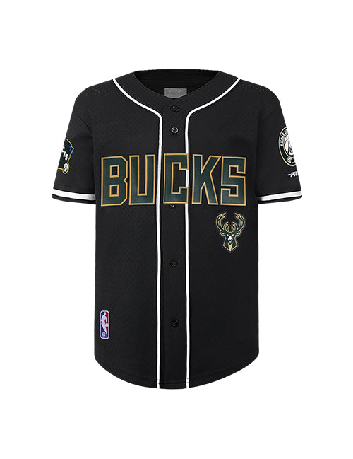 Youth Pro Standard Classic Milwaukee Bucks Mesh Baseball Jersey-front