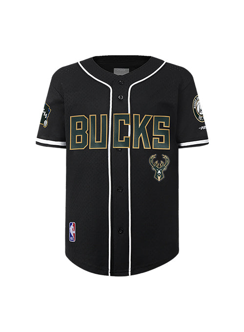 Youth Pro Standard Classic Milwaukee Bucks Mesh Baseball Jersey-front