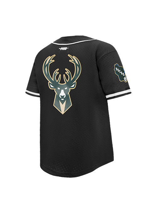 Youth Pro Standard Classic Milwaukee Bucks Mesh Baseball Jersey-angled back