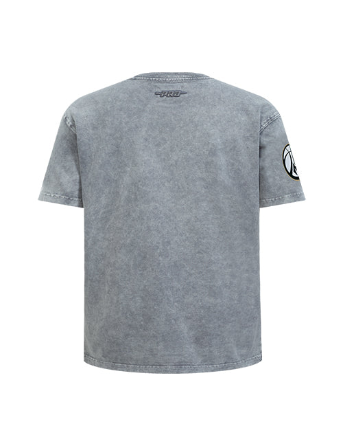 Youth Pro Standard Washed Classics Grey Milwaukee Bucks T-Shirt-back