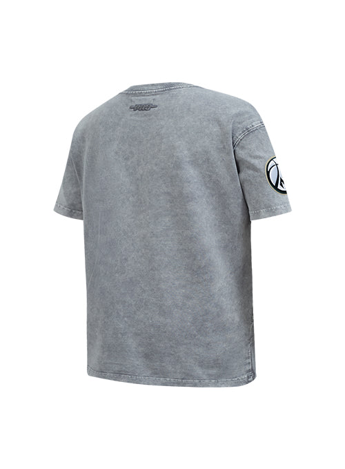 Youth Pro Standard Washed Classics Grey Milwaukee Bucks T-Shirt-angled back