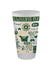 All Over Print Milwaukee Bucks Frosted Pint Glass