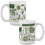 Keramiktasse mit Allover-Print „Milwaukee Bucks“ 