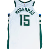 Player-Issued Association Edition Shabazz Muhammad Milwaukee Bucks Authentic Jersey-back