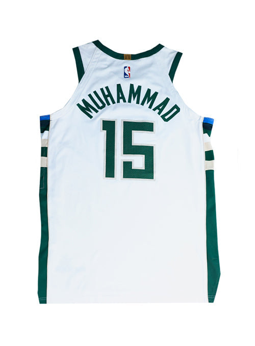 Player-Issued Association Edition Shabazz Muhammad Milwaukee Bucks Authentic Jersey-back