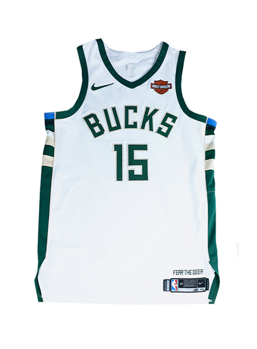 Player-Issued Association Edition Shabazz Muhammad Milwaukee Bucks Authentic Jersey-front