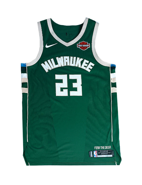 Player-Issued Nike Icon Edition Sterling Brown Milwaukee Authentic Jersey-front