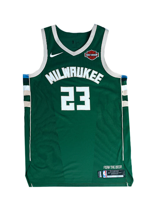 Player-Issued Nike Icon Edition Sterling Brown Milwaukee Authentic Jersey-front