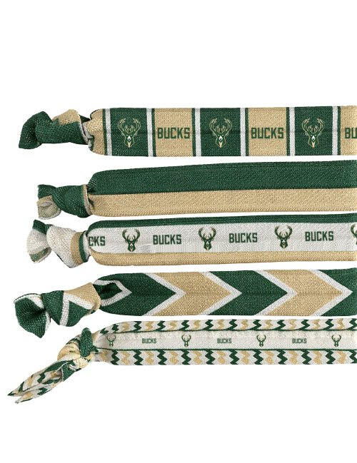 Bucks Pro Shop Milwaukee Bucks Knotted 5-Pack Hair Ties