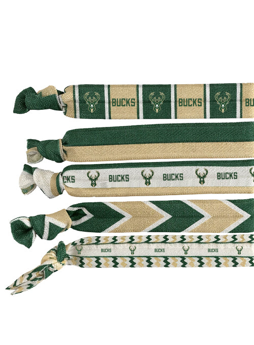 Bucks Pro Shop Milwaukee Bucks Knotted 5-Pack Hair Ties