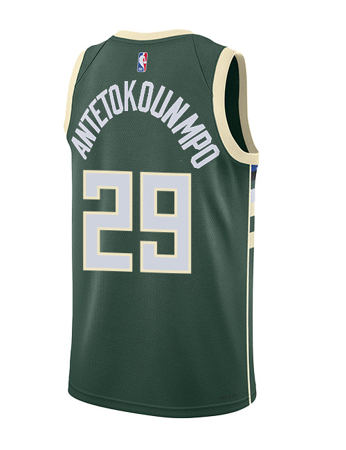 Nike 2022 Icon Edition Alex Antetokounmpo Milwaukee Bucks Swingman Jersey-back