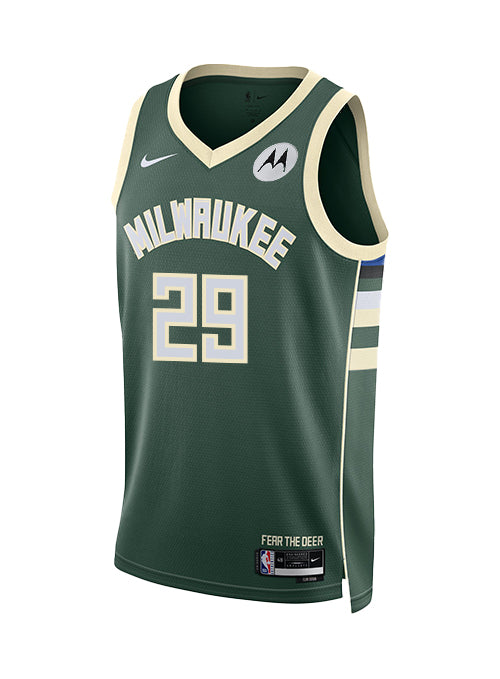 Nike 2022 Icon Edition Alex Antetokounmpo Milwaukee Bucks Swingman Jersey-front