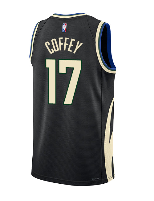 Jordan 2022 Statement Edition Amir Coffey Milwaukee Bucks Swingman Jersey-BACK