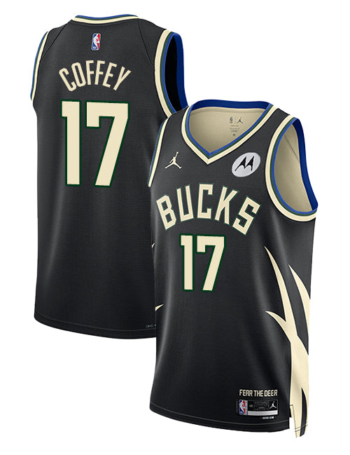 Jordan 2022 Statement Edition Amir Coffey Milwaukee Bucks Swingman Jersey-COLLAGE