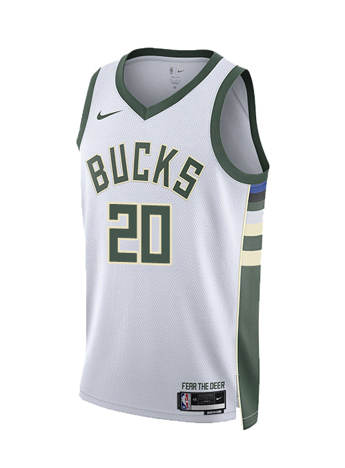 Nike 2022 Association Edition AJ Green Milwaukee Bucks Swingman Jersey-front