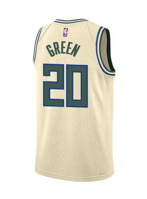 Nike 2025-26 City Edition AJ Green Milwaukee Bucks Swingman Jersey-back