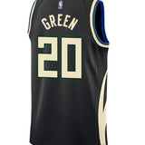 Jordan 2022 Statement Edition AJ Green Milwaukee Bucks Swingman Jersey-back