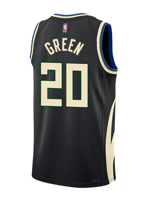 Jordan 2022 Statement Edition AJ Green Milwaukee Bucks Swingman Jersey-back