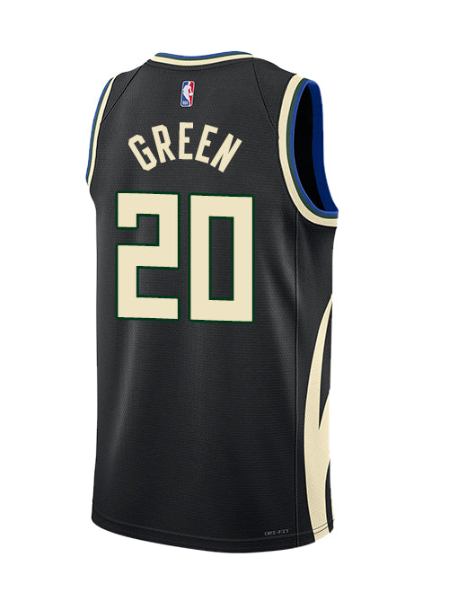 Jordan 2022 Statement Edition AJ Green Milwaukee Bucks Swingman Jersey-back