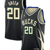 Jordan 2022 Statement Edition AJ Green Milwaukee Bucks Swingman Jersey-COLLAGE