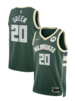 Nike 2022 Icon Edition AJ Green Milwaukee Bucks Swingman Jersey