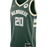 Nike 2022 Icon Edition AJ Green Milwaukee Bucks Swingman Jersey-front