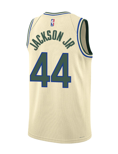 Nike 2025-26 City Edition Andre Jackson Jr Milwaukee Bucks Swingman Jersey-back