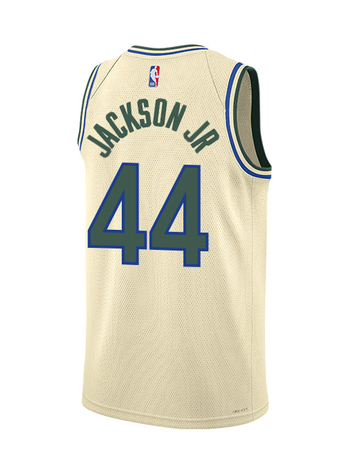 Nike 2025-26 City Edition Andre Jackson Jr Milwaukee Bucks Swingman Jersey-back
