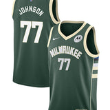 Nike 2022 Icon Edition AJ Johnson Milwaukee Bucks Swingman Jersey-COLLAGE