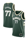 Nike 2022 Icon Edition AJ Johnson Milwaukee Bucks Swingman Jersey-COLLAGE