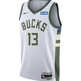 Youth Nike 2022 Association Edition Ryan Rollins Milwaukee Bucks Swingman Jersey=front
