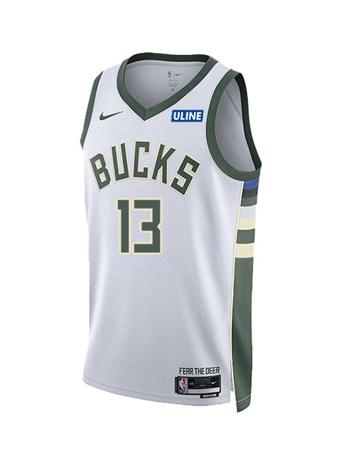 Youth Nike 2022 Association Edition Ryan Rollins Milwaukee Bucks Swingman Jersey=front

