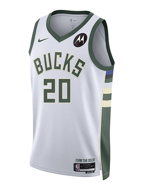 Nike 2022 Association Edition AJ Green Milwaukee Bucks Swingman Jersey-front