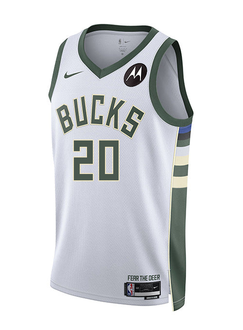 Nike 2022 Association Edition AJ Green Milwaukee Bucks Swingman Jersey-front