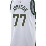 Nike 2022 Association Edition AJ Johnson Milwaukee Bucks Swingman Jersey-back