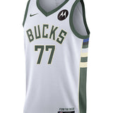 Nike 2022 Association Edition AJ Johnson Milwaukee Bucks Swingman Jersey-front