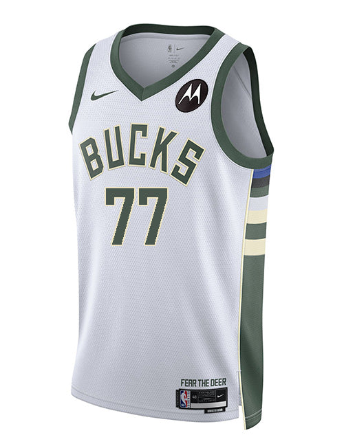 Nike 2022 Association Edition AJ Johnson Milwaukee Bucks Swingman Jersey-front