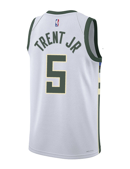 Nike 2022 Association Edition Gary Trent Jr. Milwaukee Bucks Swingman Jersey-back