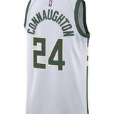 Nike 2022 Association Edition Pat Connaughton Milwaukee Bucks Swingman Jersey-back