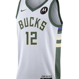 Nike 2022 Association Edition Taurean Prince Milwaukee Bucks Swingman Jersey-front