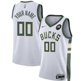 Youth 2022 Nike Association Edition Custom Milwaukee Bucks Swingman Jersey-collage