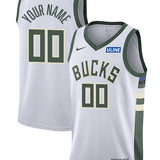 Nike 2022 Association Edition Custom Milwaukee Bucks Swingman Jersey