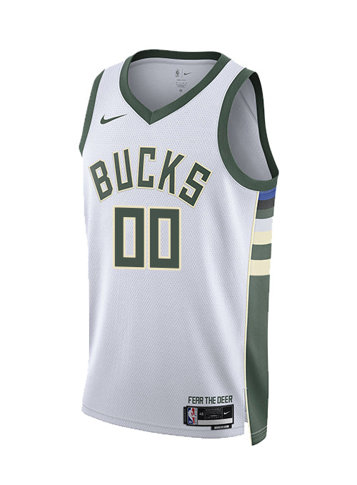 Nike 2022 Association Edition Custom Milwaukee Bucks Swingman Jersey-front