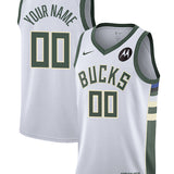 Nike 2022 Association Edition Custom Milwaukee Bucks Swingman Jersey-collage