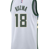 Nike 2022 Association Edition Kyle Kuzma Milwaukee Bucks Swingman Jersey-back