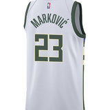 Nike 2022 Association Edition Bogoljub Marković Milwaukee Bucks Swingman Jersey