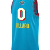 Jordan 2025 All-Star Damian Lillard Milwaukee Bucks Swingman Jersey-back