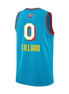 Jordan 2025 All-Star Damian Lillard Milwaukee Bucks Swingman Jersey-back