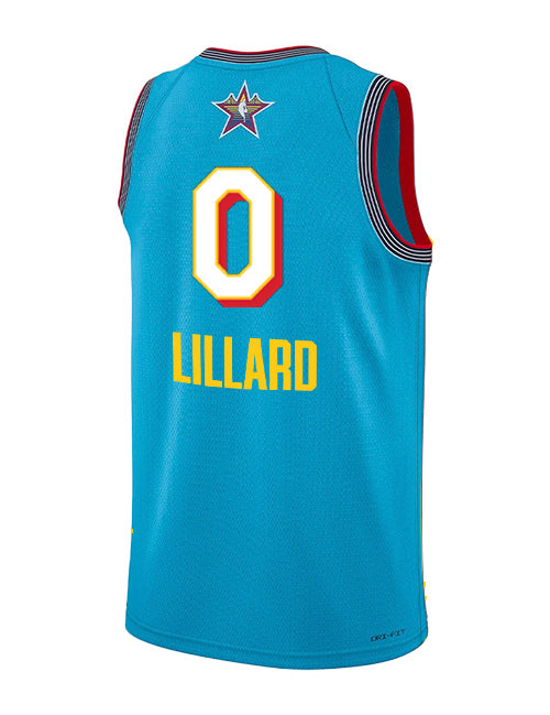 Jordan 2025 All-Star Damian Lillard Milwaukee Bucks Swingman Jersey-back