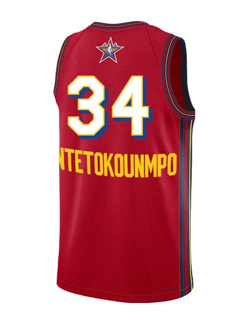 Jordan 2025 All-Star Giannis Antetokounmpo Milwaukee Bucks Swingman Jersey-BACK